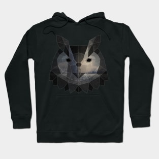 Owl Low Poly Double Exposure Art Hoodie